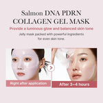 Medicube Salmon pink Sheet Mask Overnight Face Mask Glass Glow Hydrating Firming Moisturizing Anti-Aging All Skin Types 28g 4ea