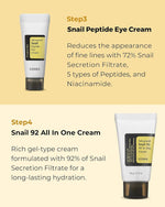 All Snail Kit Hydrating Serum Cream Cleanser and Eye Care From Korea Korean Skin Care Cosmetics Wholesale for Face