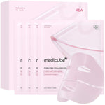Medicube Salmon pink Sheet Mask Overnight Face Mask Glass Glow Hydrating Firming Moisturizing Anti-Aging All Skin Types 28g 4ea