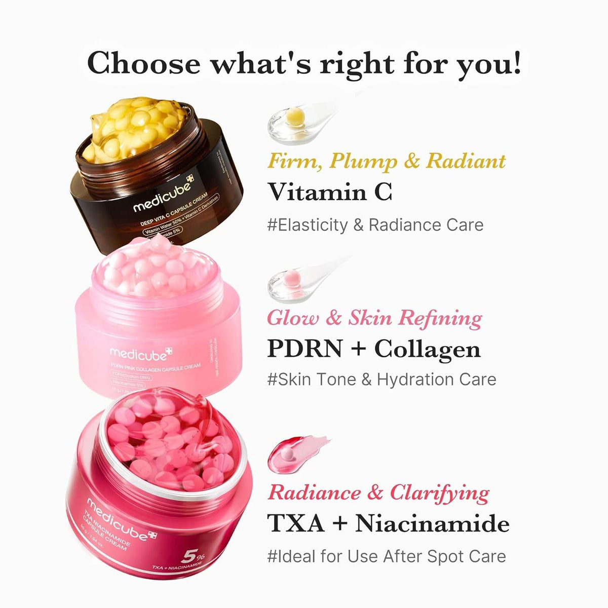 Medicube Bosman Private Label Deep Vitamin C Golden Capsule Face Cream Moisturizer with Liposome for Wrinkles Skin Care