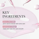 Medicube Salmon pink Sheet Mask Overnight Face Mask Glass Glow Hydrating Firming Moisturizing Anti-Aging All Skin Types 28g 4ea