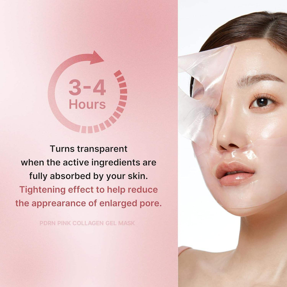 Medicube Salmon pink Sheet Mask Overnight Face Mask Glass Glow Hydrating Firming Moisturizing Anti-Aging All Skin Types 28g 4ea