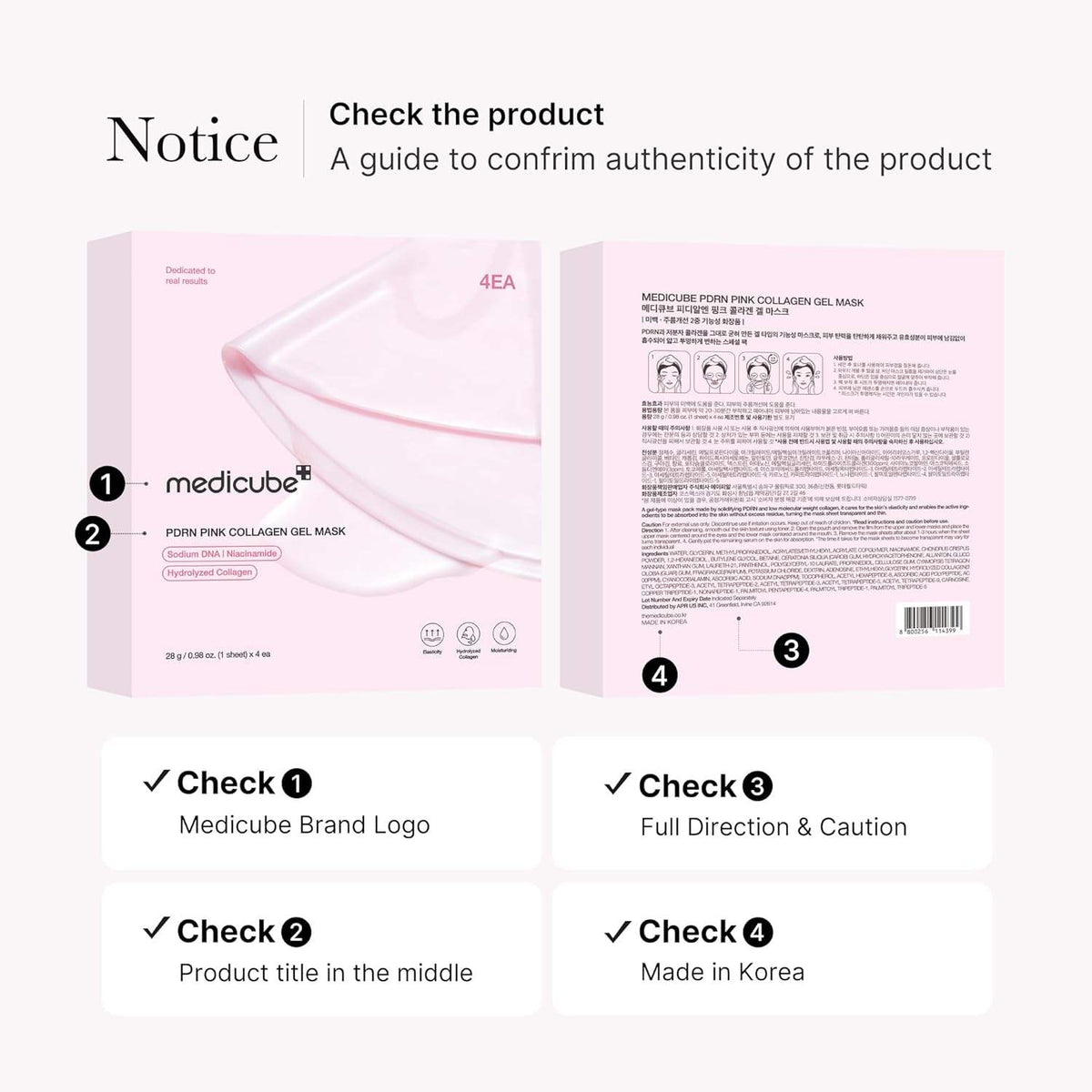 Medicube Salmon pink Sheet Mask Overnight Face Mask Glass Glow Hydrating Firming Moisturizing Anti-Aging All Skin Types 28g 4ea